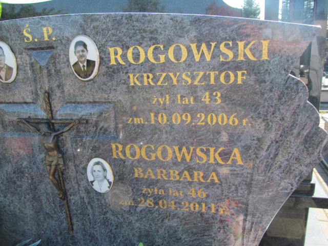 Krzysztof Rogowski Łomża Św. Brunona - Grobonet - Wyszukiwarka osób pochowanych