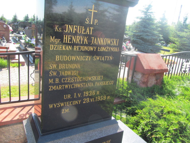 Henryk Jankowski 1936 Łomża Św. Brunona - Grobonet - Wyszukiwarka osób pochowanych