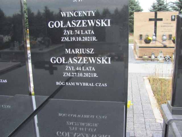 Mariusz Gołaszewski Łomża Św. Brunona - Grobonet - Wyszukiwarka osób pochowanych